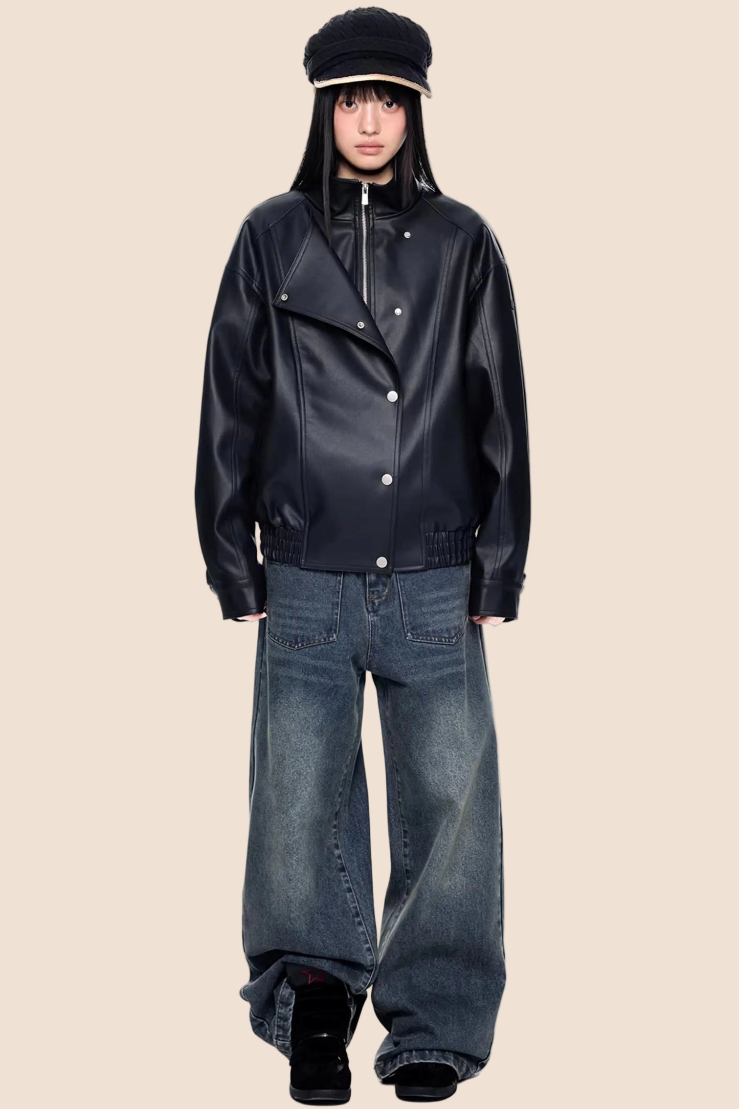 American Retro Wide-Leg Jeans