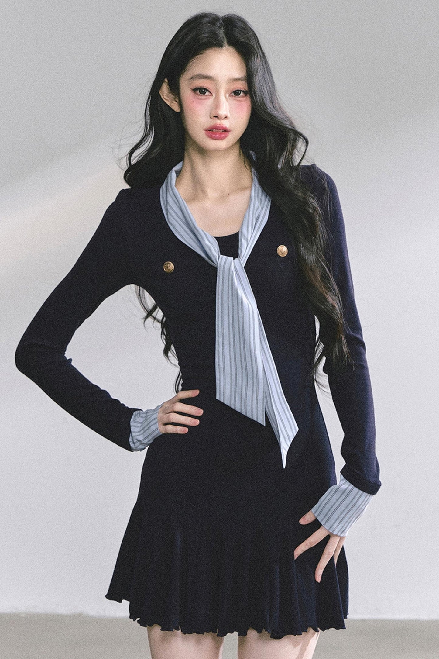 American Autumn Waist Slimming Dress