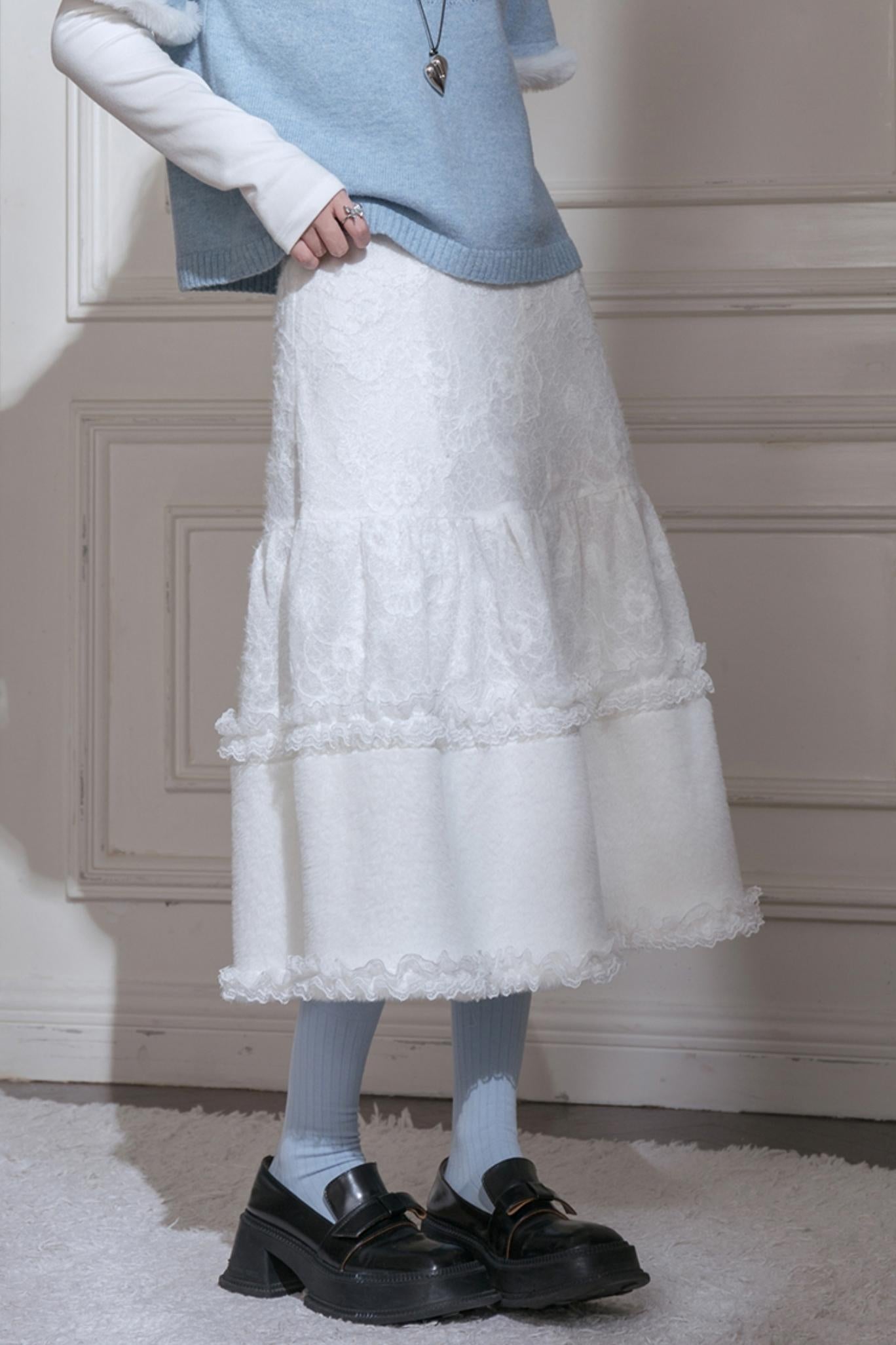 First Snow Lace Skirt