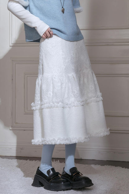 First Snow Lace Skirt