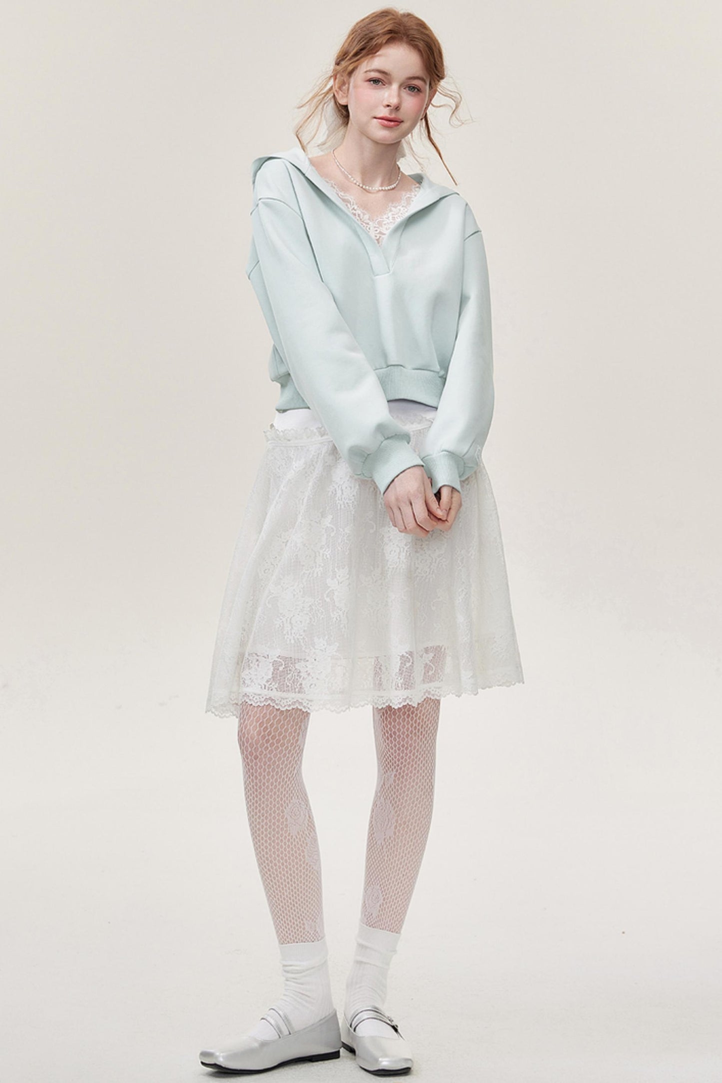 Hooded Lace Halter Set-Up