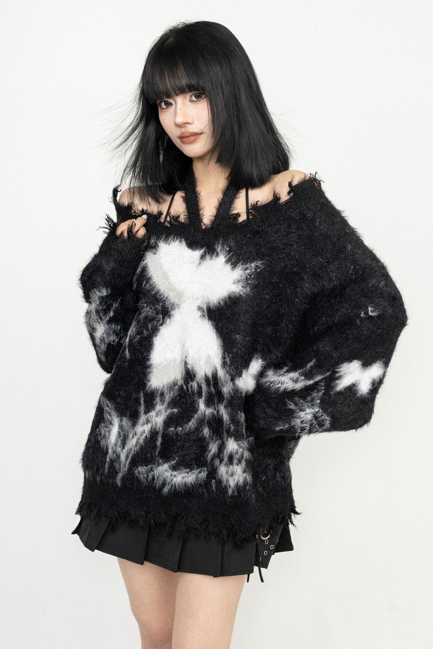 Vintage Butterfly Knit Top