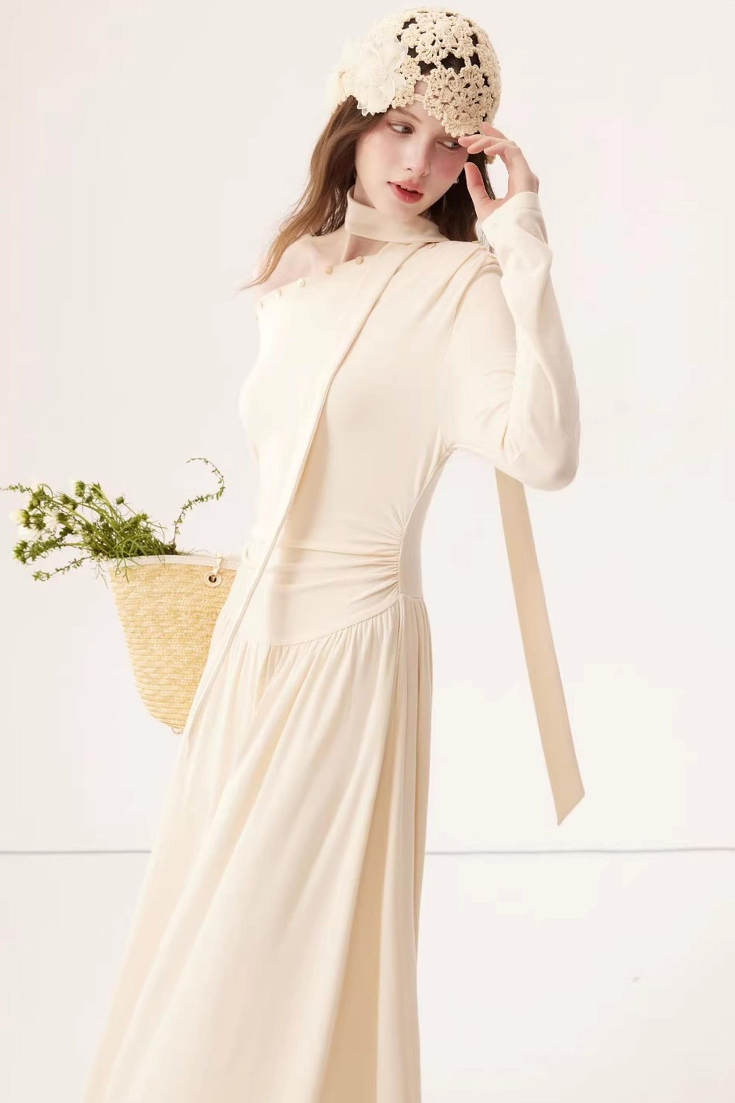 Off-Shoulder Knit Dress