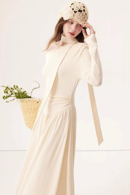 Off-Shoulder Knit Dress