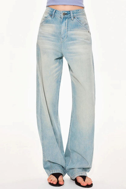 Vintage Distressed Scimitar Jeans