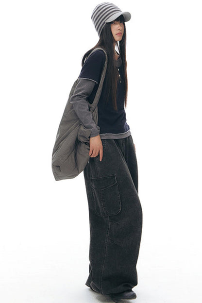 Vintage Weite Retro-Hosen