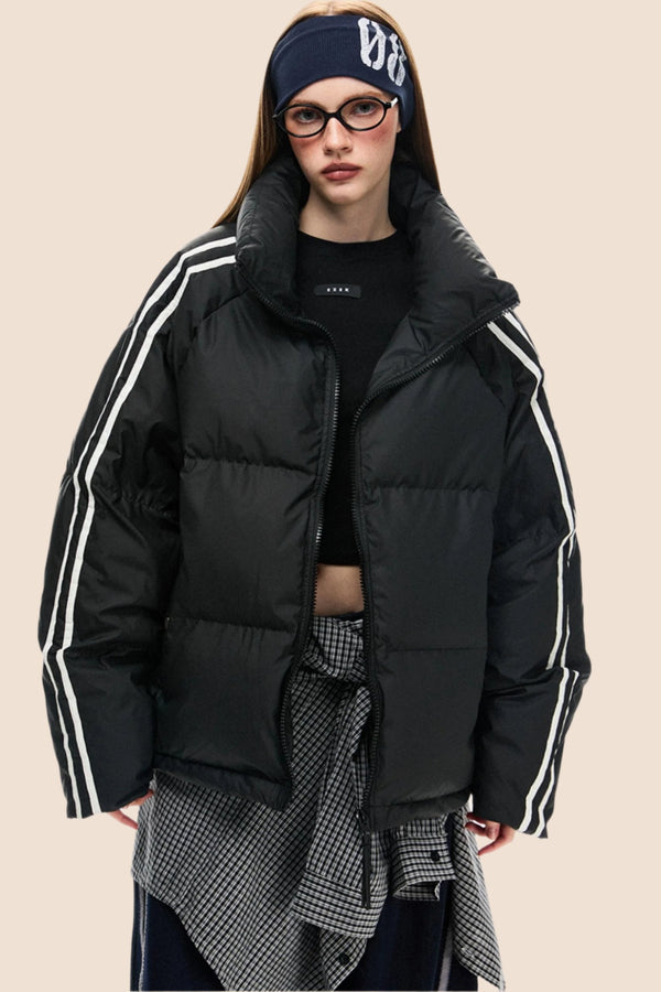 아메리칸 레트로 덕 다운 따뜻한 재킷 