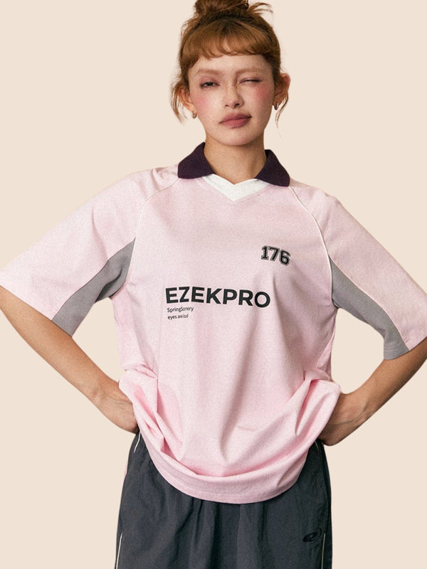 American Retro Stitched Polo Top