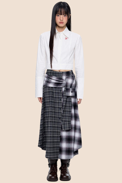 Autumn A-Line Gray Skirt