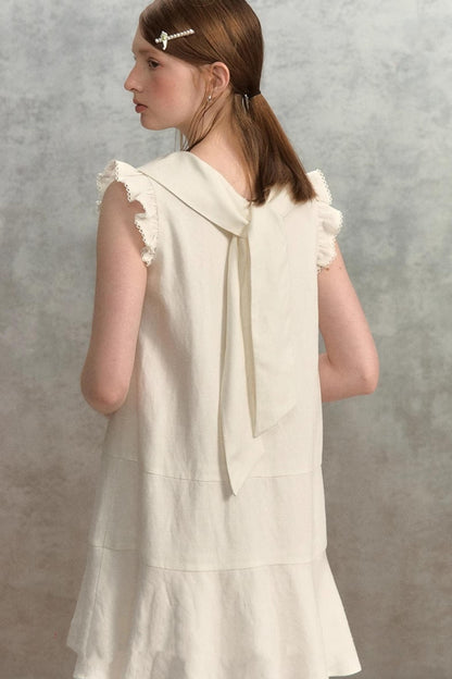 Fly Sleeves Lace Dress