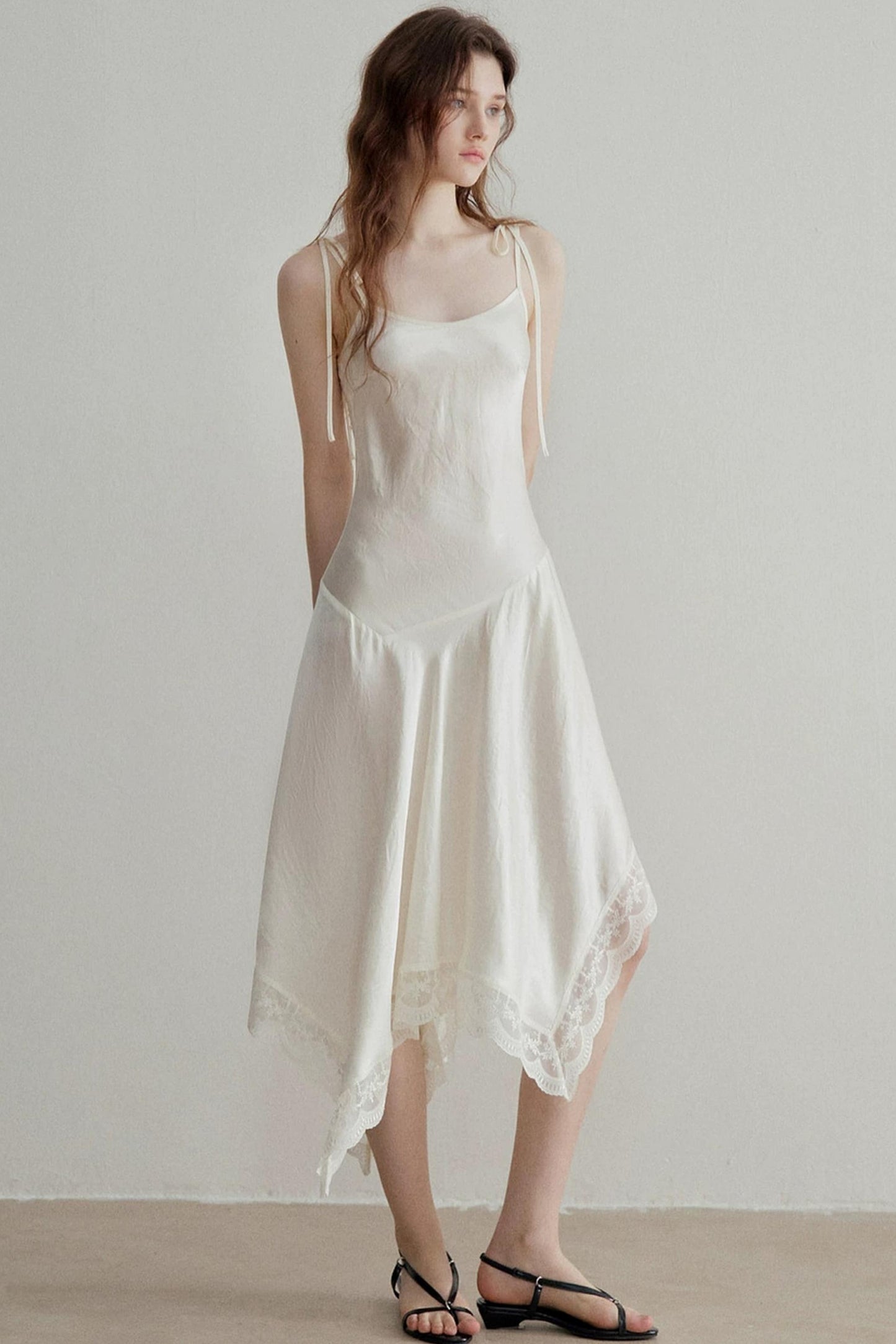 French Acetate Satin Slip Dress