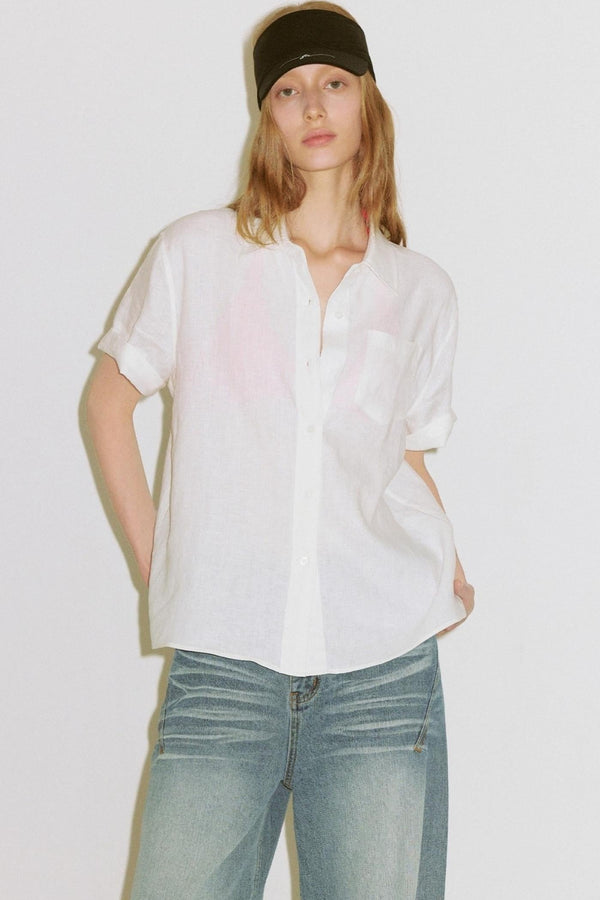 Summer Linen Womens Shirt