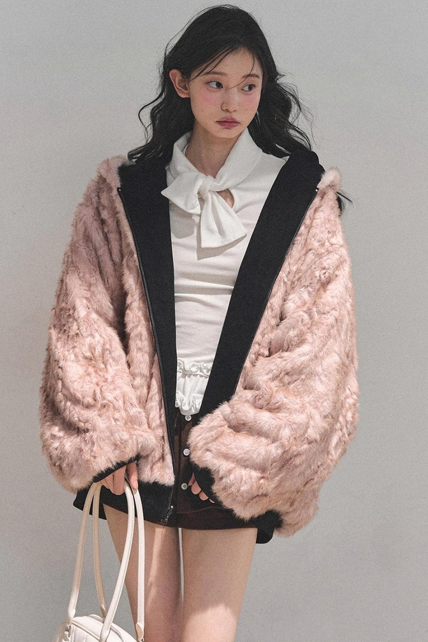 Ruffled Lace Bow Top