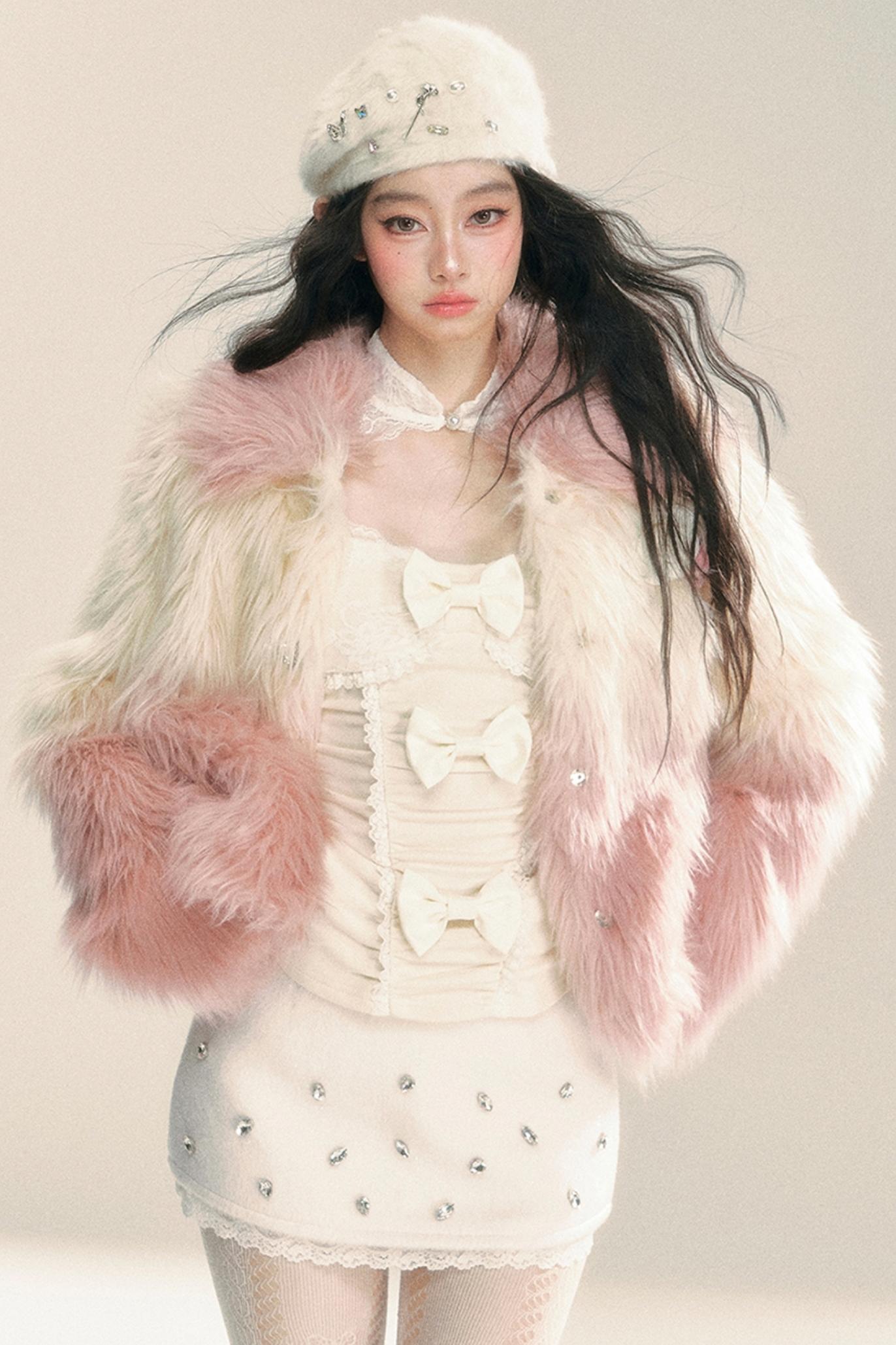 Korean Eco-Friendly Fur Coat