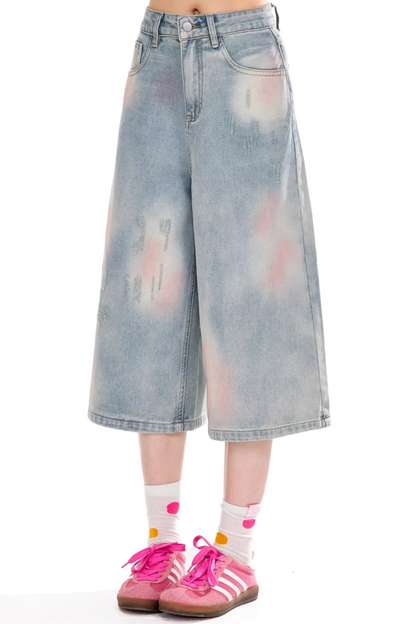 레트로 그라디언트 청반바지