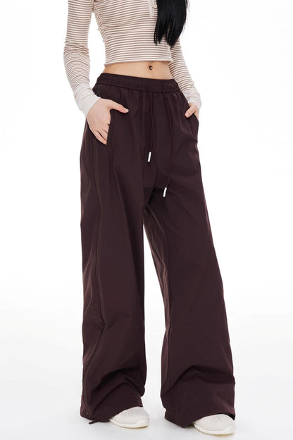 Striped Wide-leg Pants