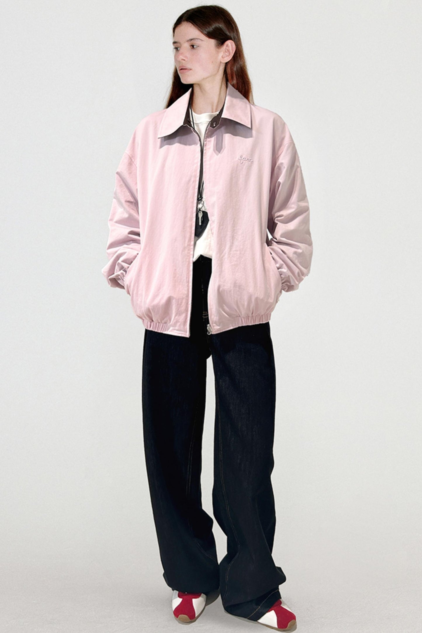 Reversible Logo Embroidered Coat