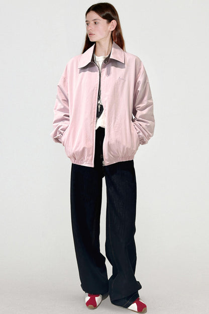 Reversible Logo Embroidered Coat