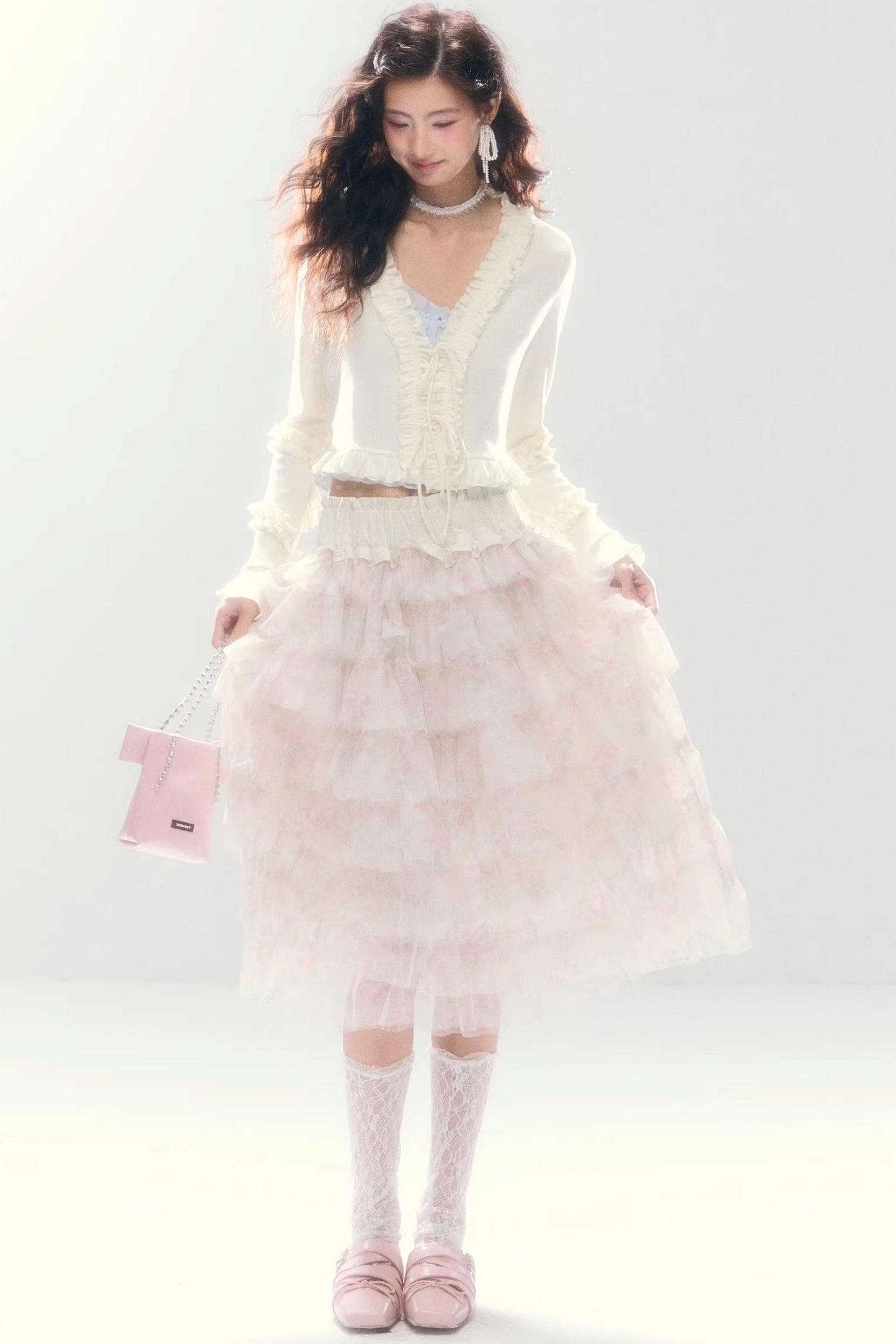 Multi-Layered Mesh Skirt