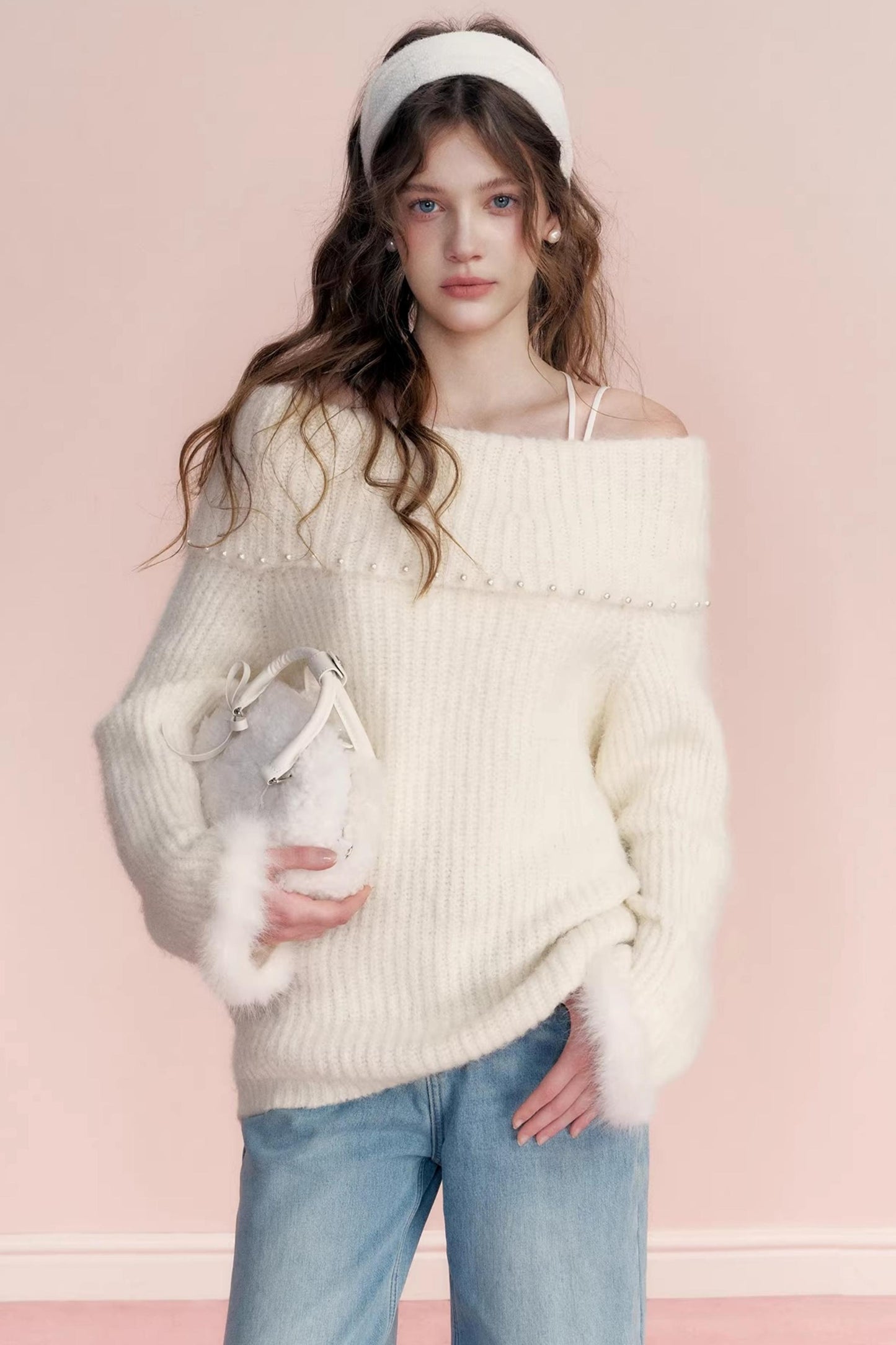 Winter Romance Pearl Sweater