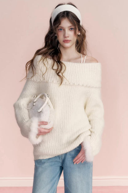 Winter Romance Pearl Sweater
