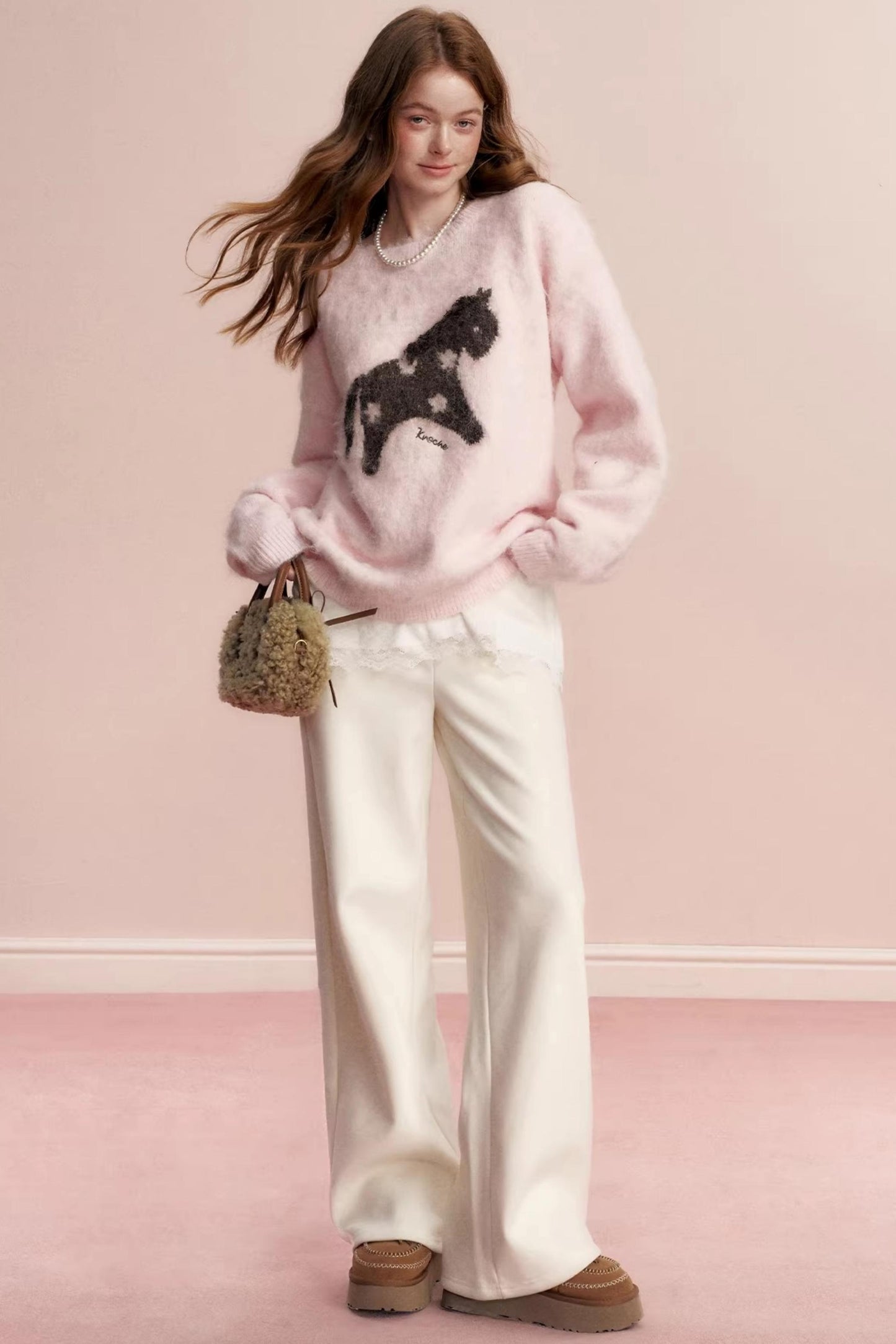 Floral Wool Jacquard Sweater