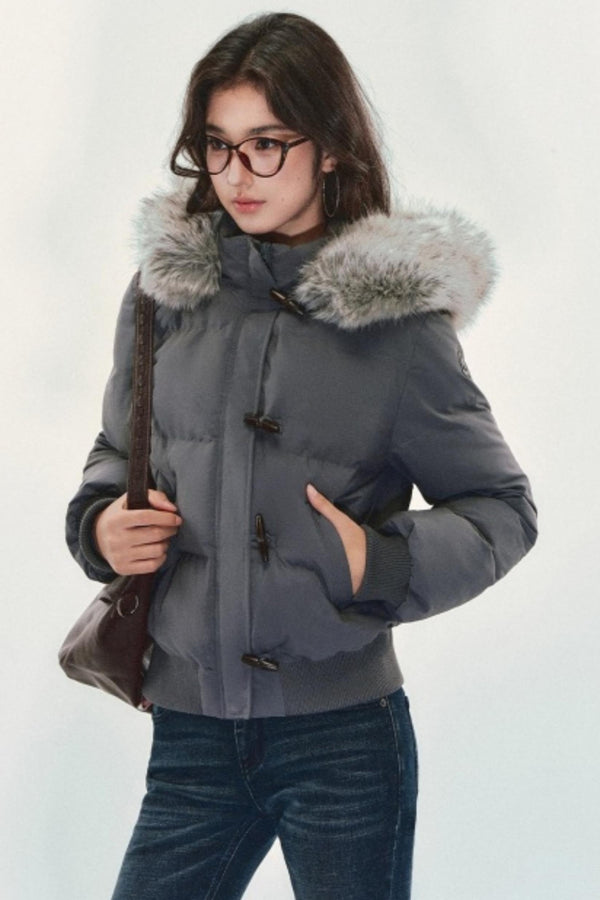 Retro Cotton Fur Collar Jacket