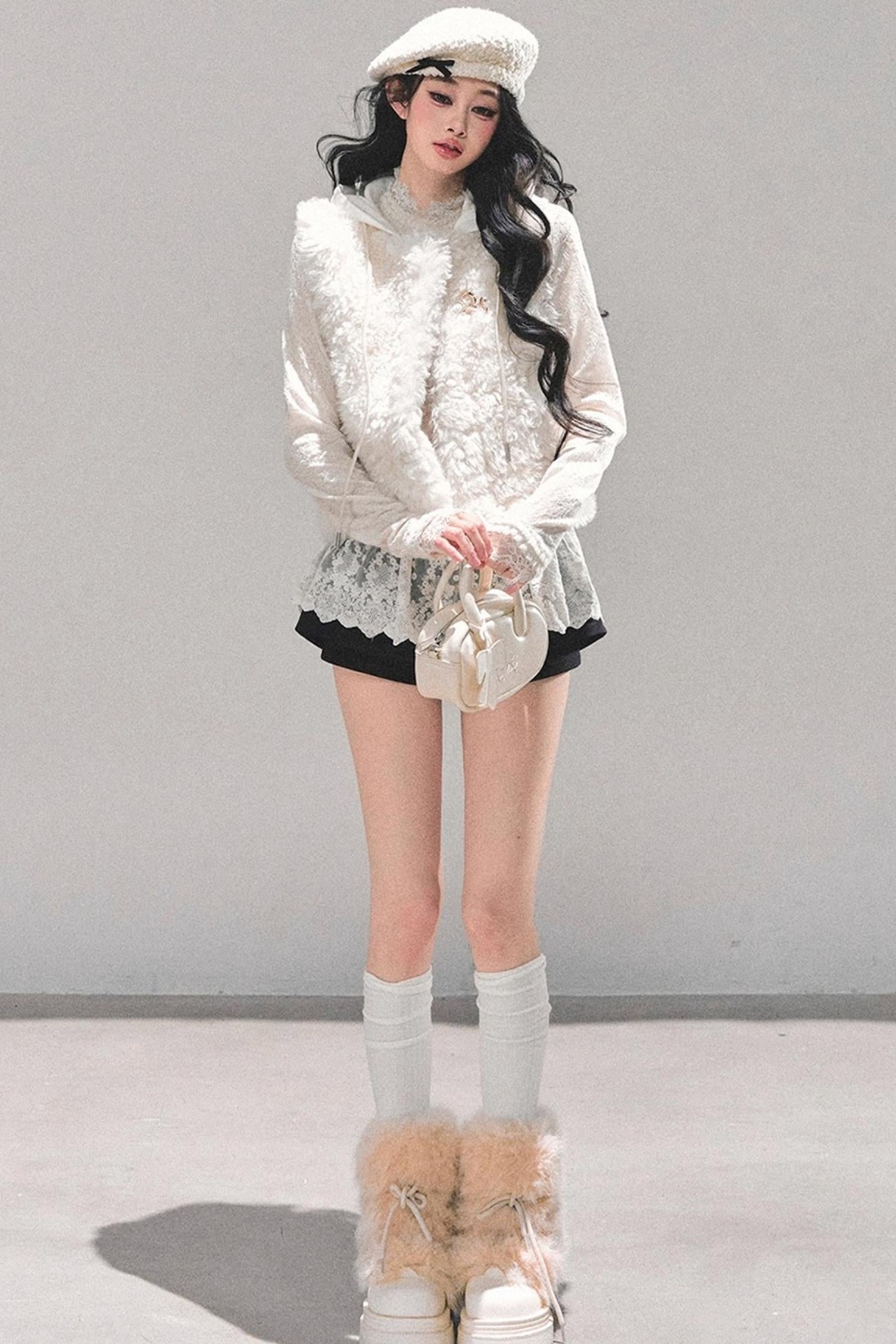 French Lamb Wool Vest Jacket