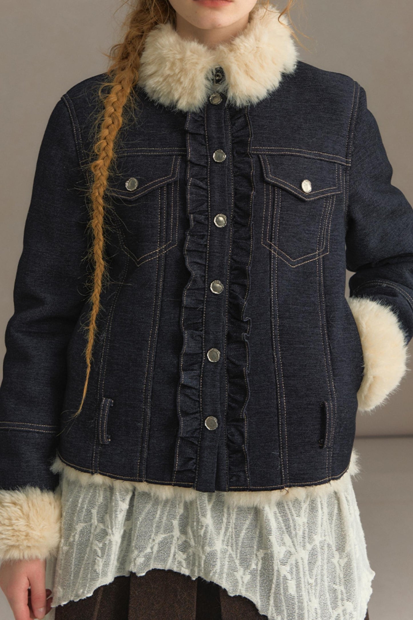 Winter Lace Fleece Jacket
