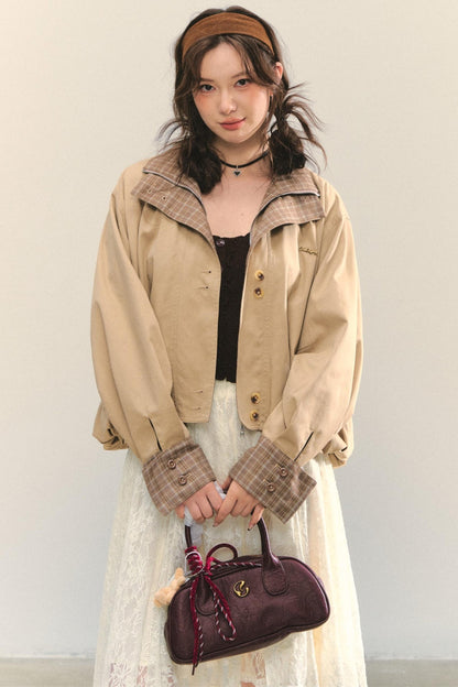 Patchwork Cocoon Jacket Set-Up