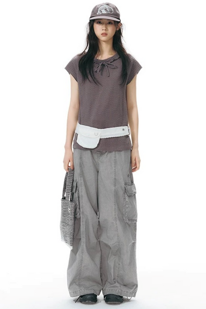 Vintage Embroidered Cargo Pants