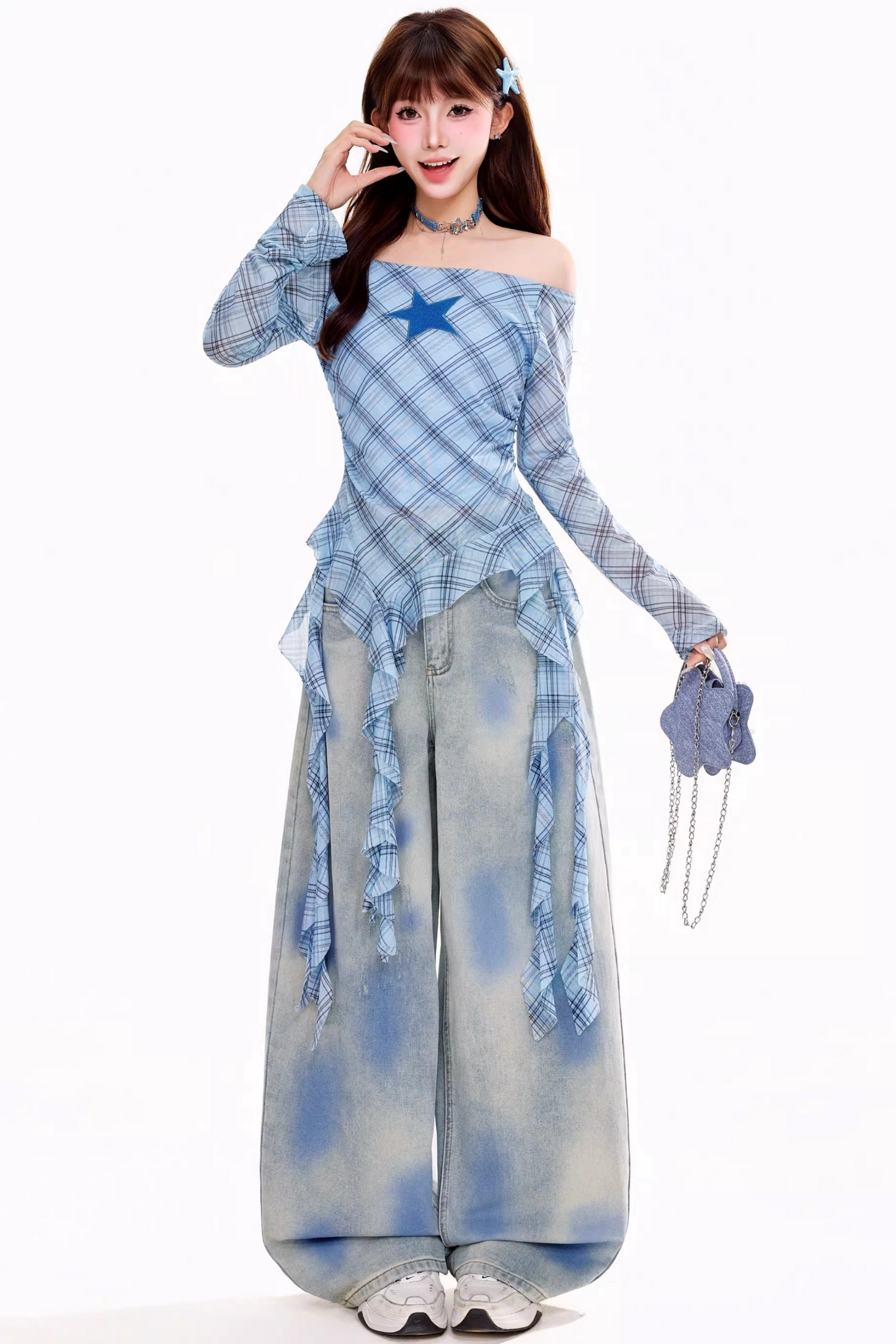 Vintage Washed Denim Pants