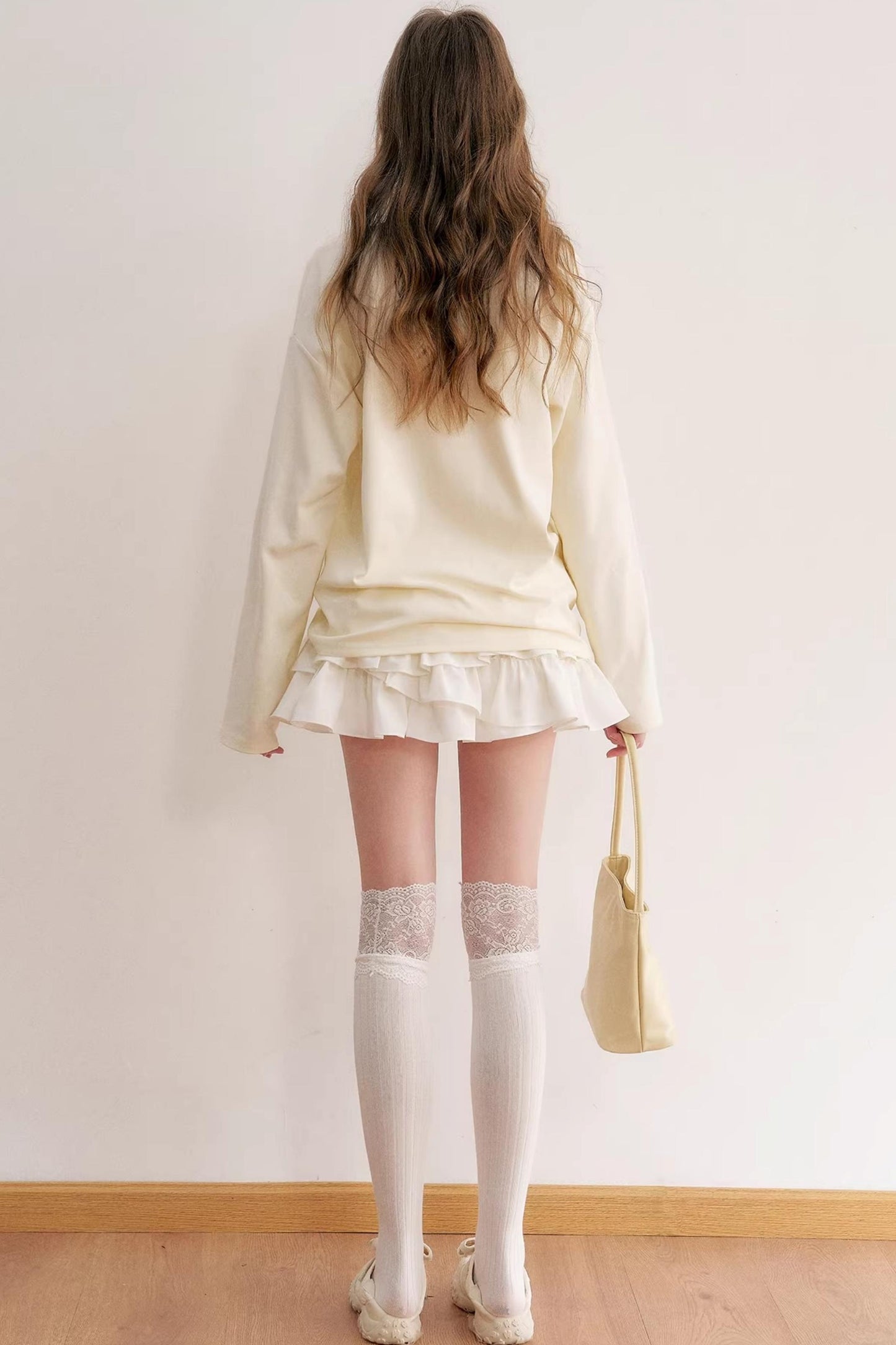 Hand-Painted Rose Cotton Top