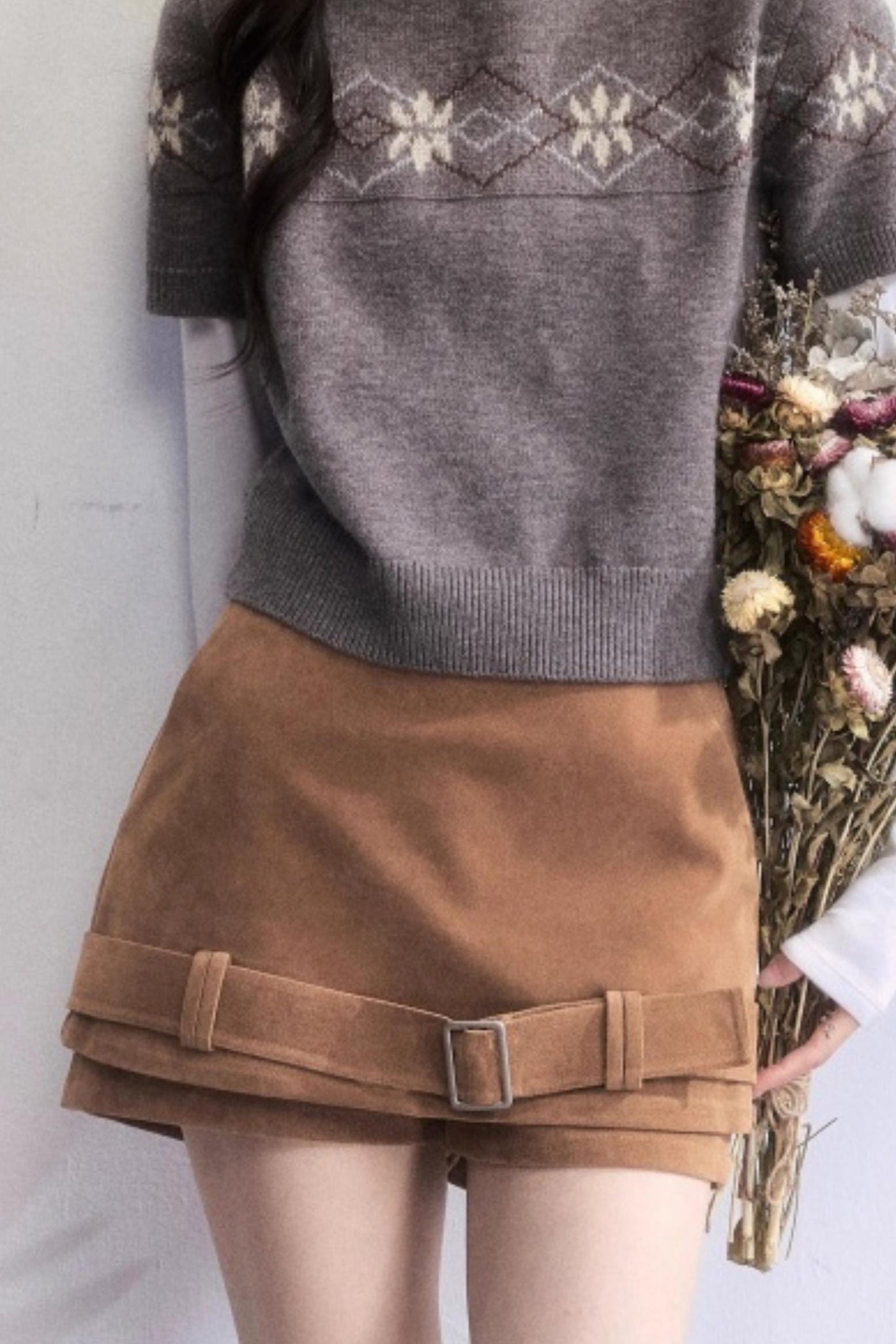 Vintage Suede Winter Skirt