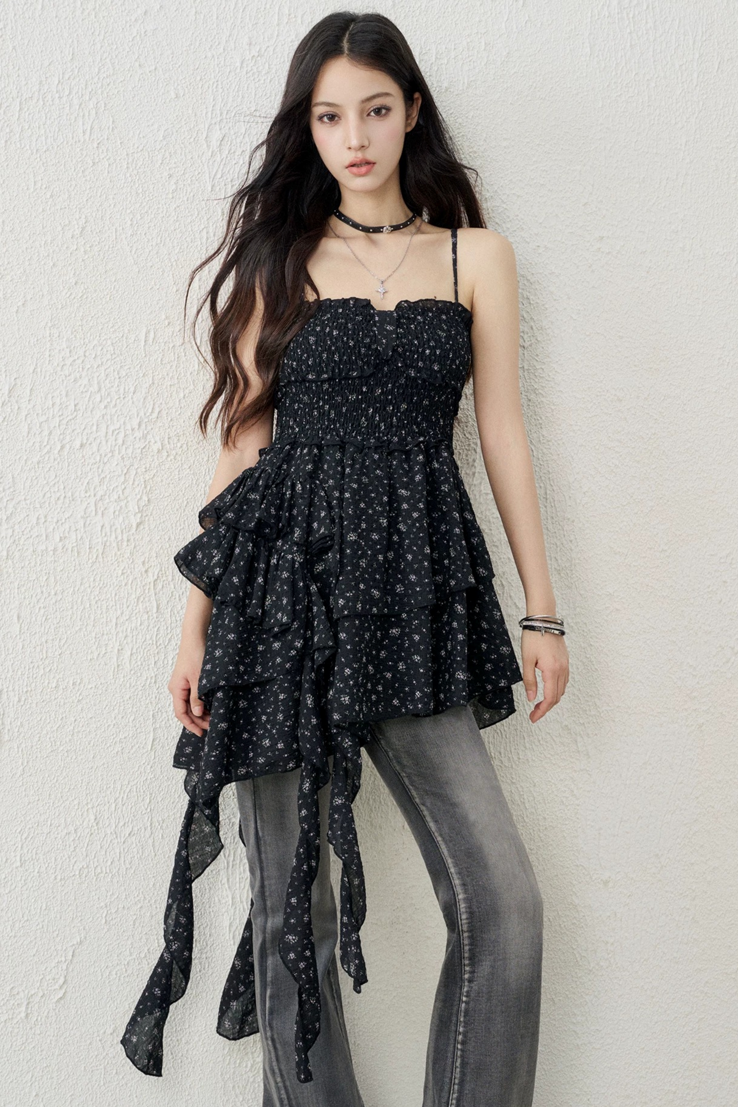 Irregular Floral Camisole