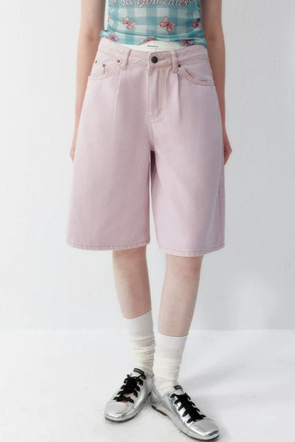Süße rosa Jeansshorts