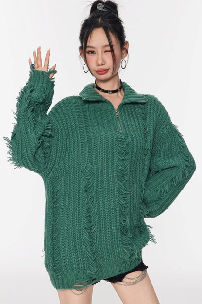Soft Waxy Knit Sweater