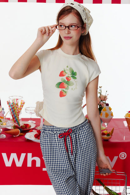 Strawberry Love Sleeveless Tee