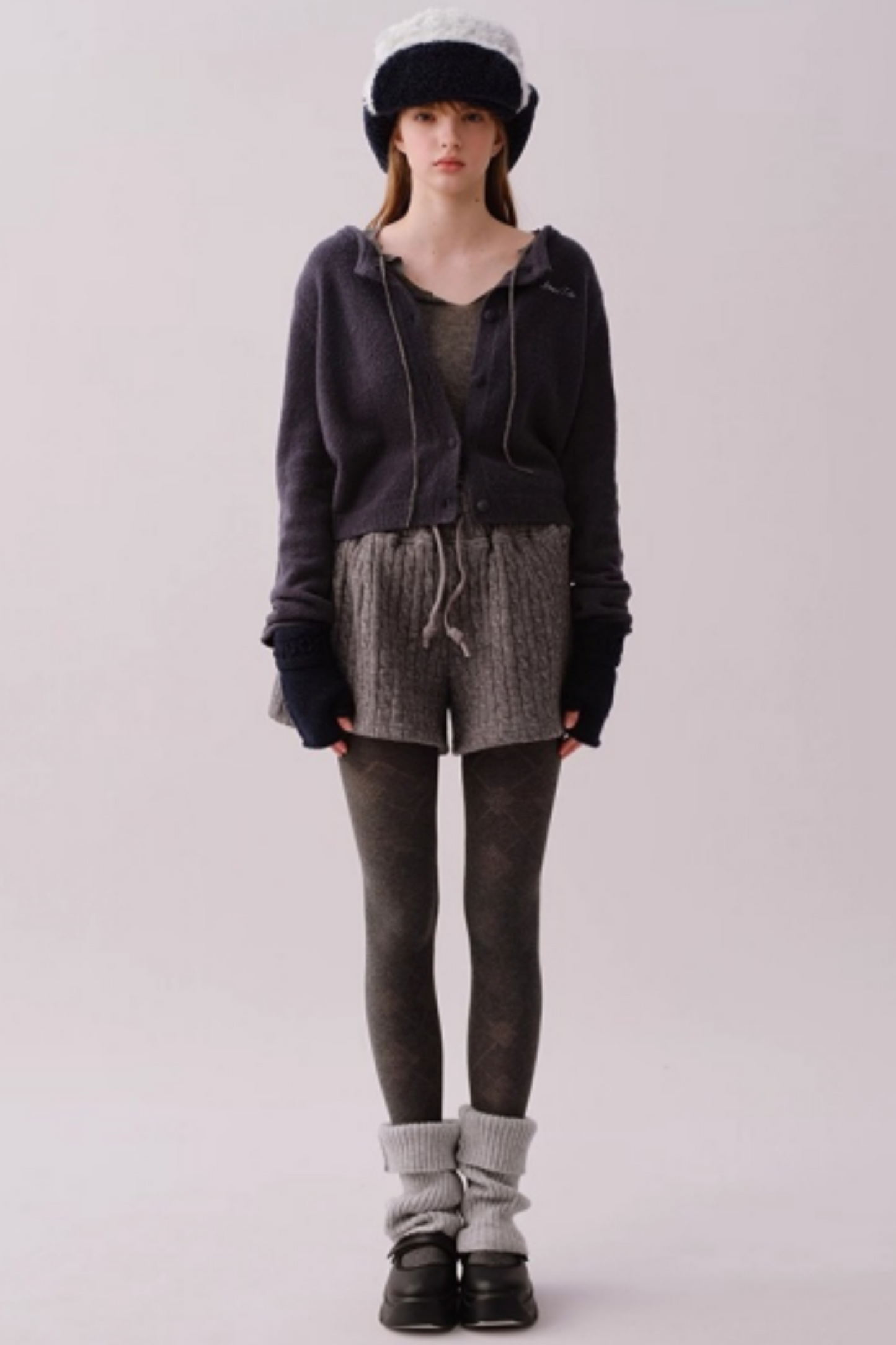 Knitted Twist Winter Skirt Pants