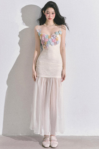 Autumn Floral Slip Dress Set-Up