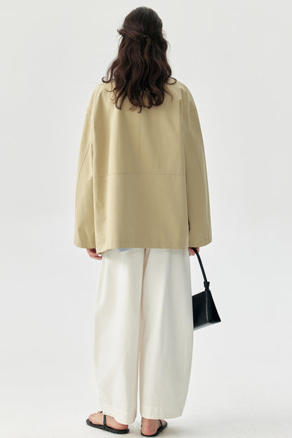 Relaxation Lapel Trench Coat