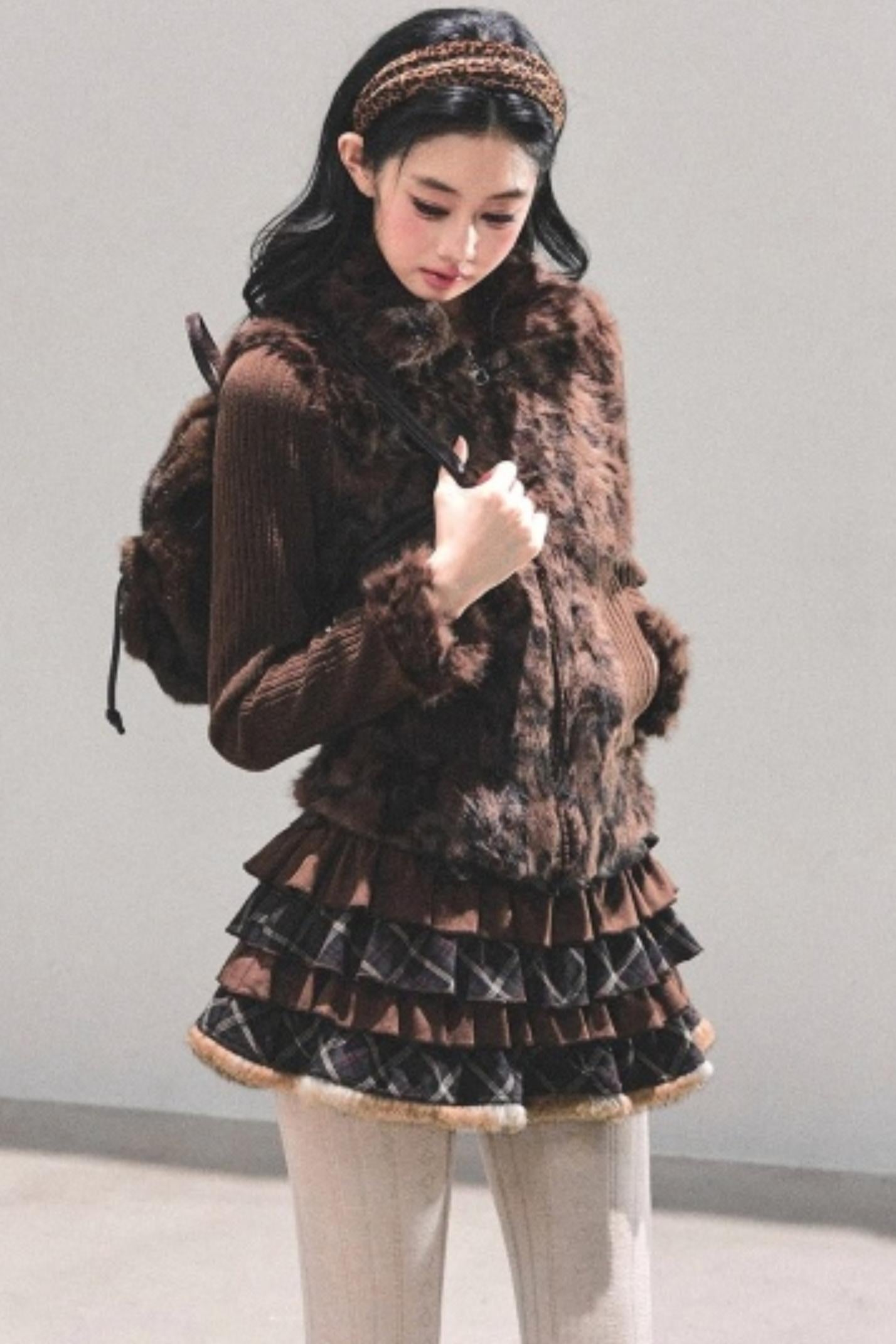 Leopard Print Silver Fox Jacket