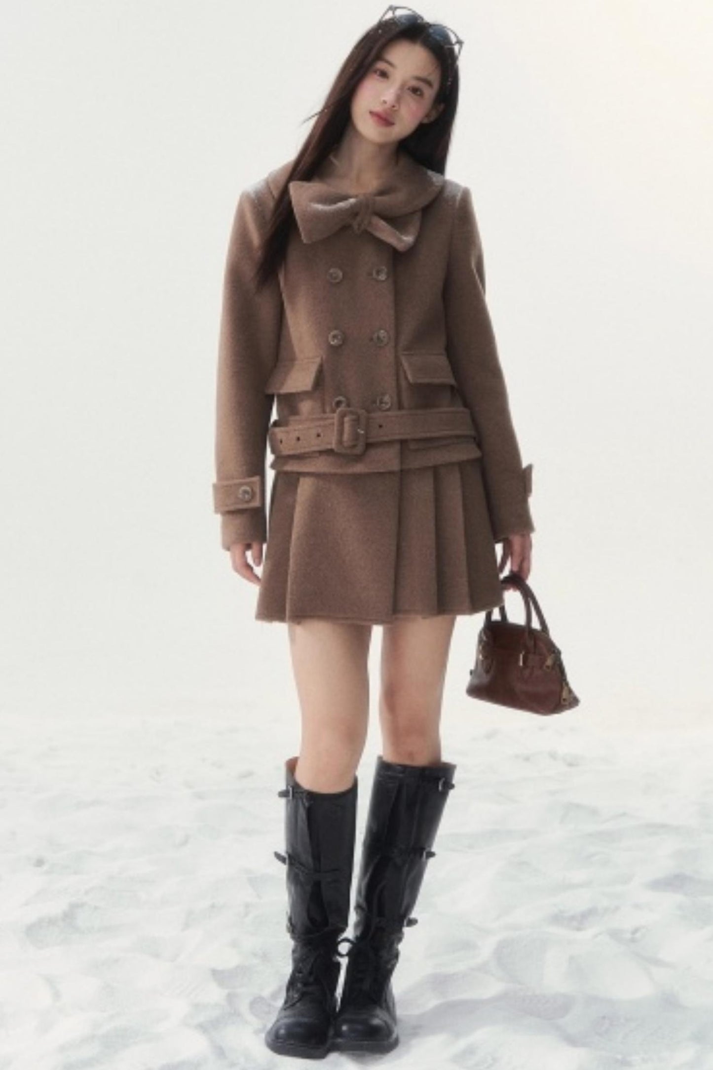 Vintage Double-Breasted Winter Coat