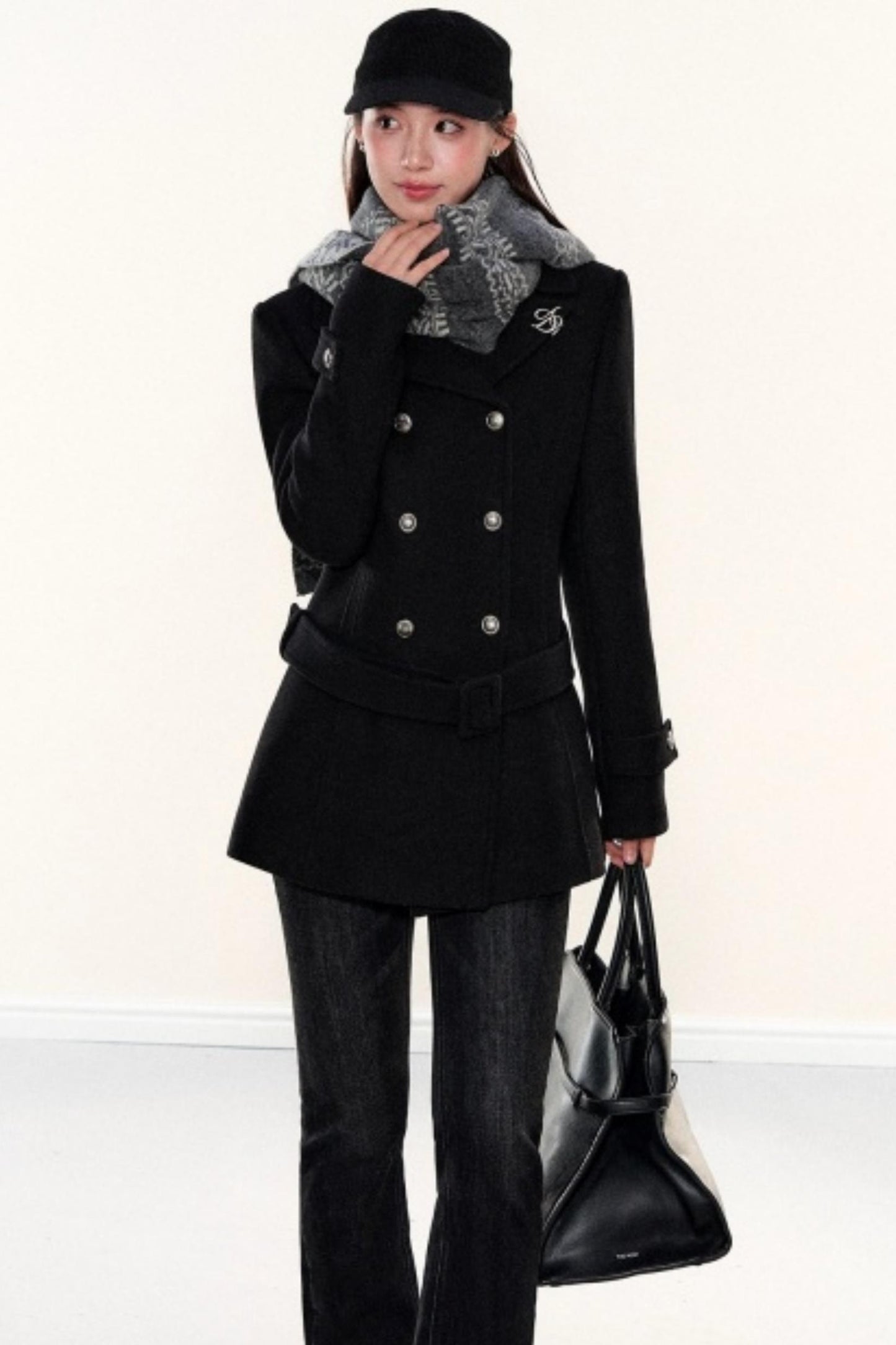 Woolen Lapel Coat