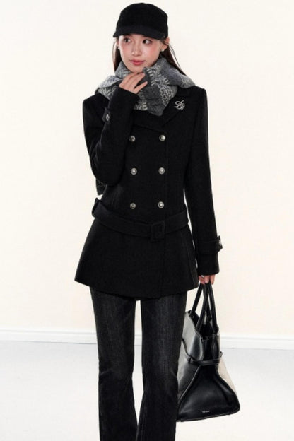 Woolen Lapel Coat