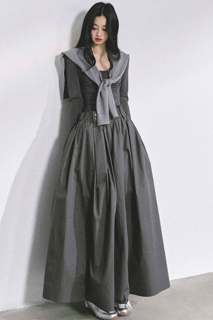 French Slimming Long Dress