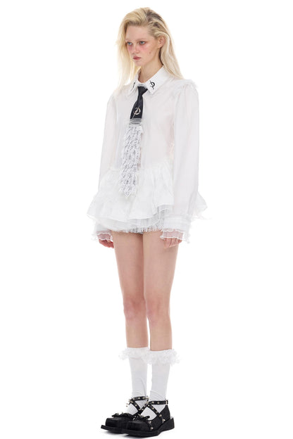 Moonlit Lace Tutu Shirt