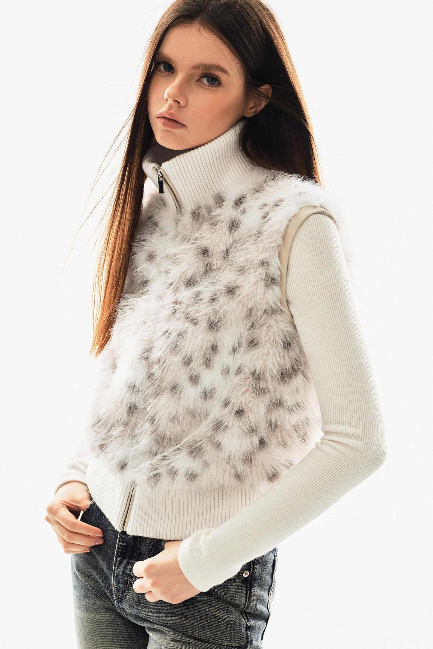 Leopard Print Patchwork Jacket