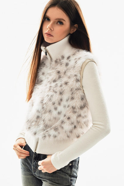 Leopard Print Patchwork Jacket