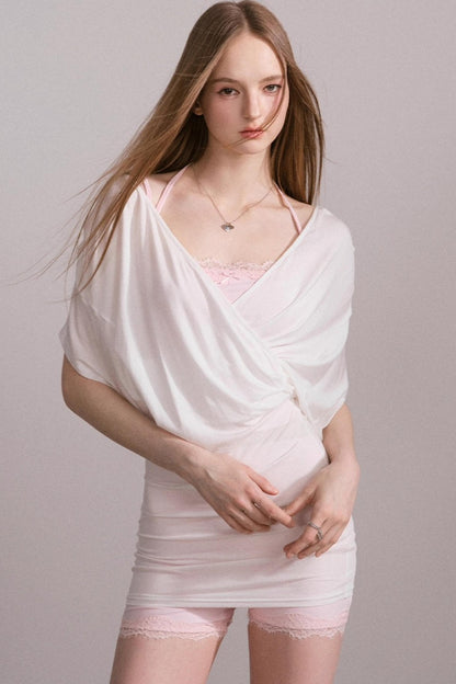 Lace V-Neck Sports Set-Up